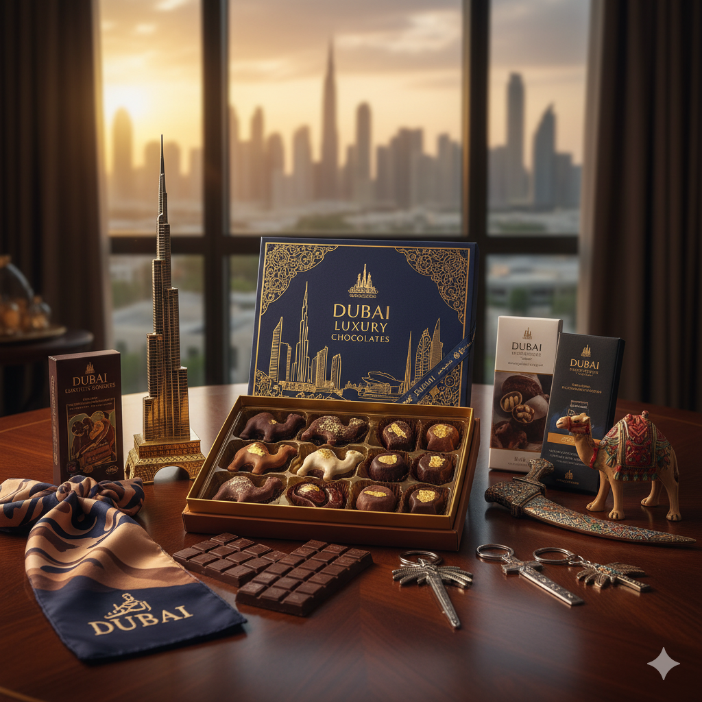 Delight in Dubai Kunafa in pistachio and chocolate flavors and explore affordable, durable Dubai souvenirs — perfect gifts that bring the UAE’s charm home